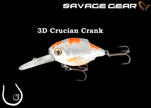 SAVAGE GEAR 3D Crucian Crank  #03 Pearl White Silver