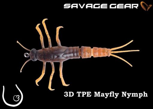 SAVAGE GEAR 3D TPE Mayfly Nymph #01 Brown