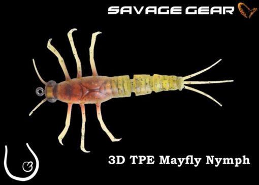 SAVAGE GEAR 3D TPE Mayfly Nymph  #02 Olive
