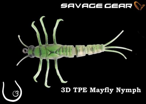 SAVAGE GEAR 3D TPE Mayfly Nymph  #03 Green