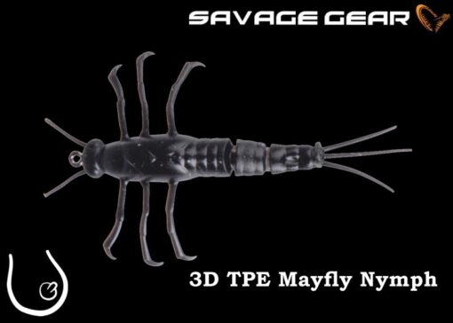 SAVAGE GEAR 3D TPE Mayfly Nymph  #04 Black