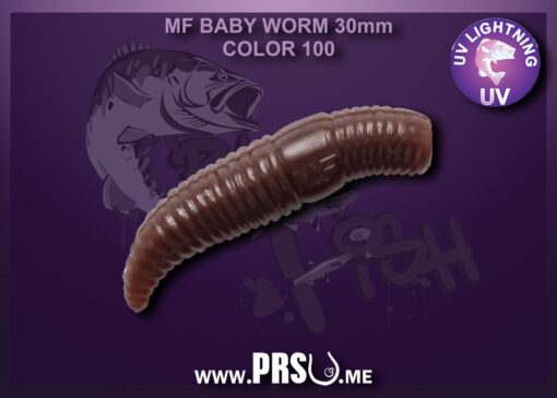 Crazy Fish MF BABY WORM 1.2" farba 100, PLÁVAJÚCE