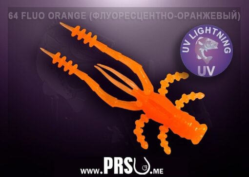 Crazy Fish CRAYFISH 1,8" Farbe 64 Fluo Orange