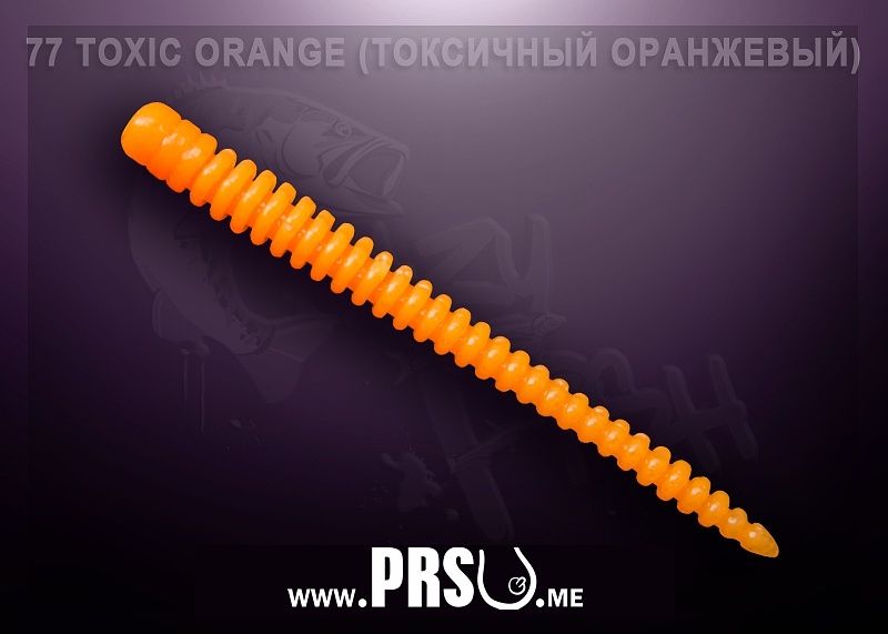 Crazy Fish CRUEL LEECH 2.2" barva 77 toxická oranžová