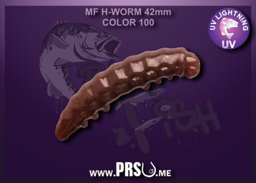 Crazy Fish MF H-WORM 1,65" Farbe 100, SCHWIMMEND