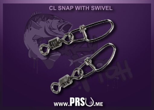 Rybářské karabinky CL SNAP WITH SWIVEL od Crazy Fish