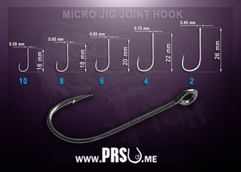 Rybářské háčky Micro Jig Jonit Hook Crazy Fish na přívlač - 2