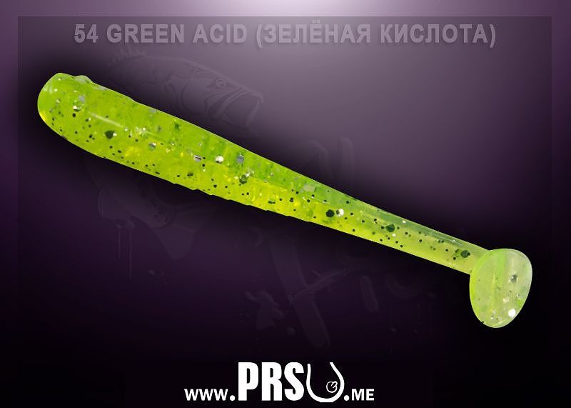 Crazy Fish NANO MINNOW 2.2" barva 54 kyselá zelená