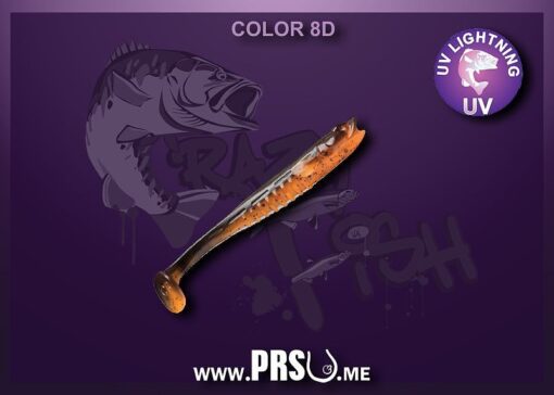 Crazy Fish NANO MINNOW 2.8" barva 008D kávově oranžová