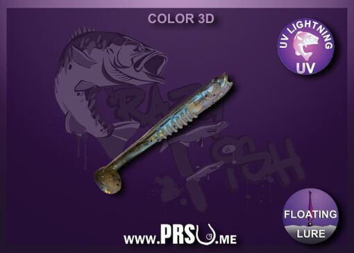 Crazy Fish NANO MINNOW 3.5" barva 003D perleťové bahno