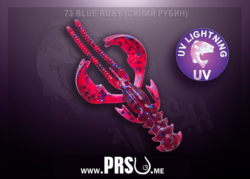 Crazy Fish NIMBLE 2.5" barva 73 modrý rubín