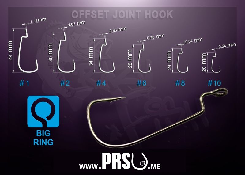 Rybářské háčky Offset Joint Hook Crazy Fish na přívlač