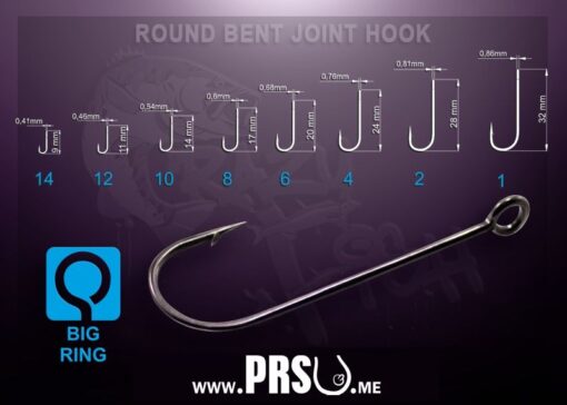 Rybářské háčky Round Bent Joint Hook Crazy Fish na přívlač