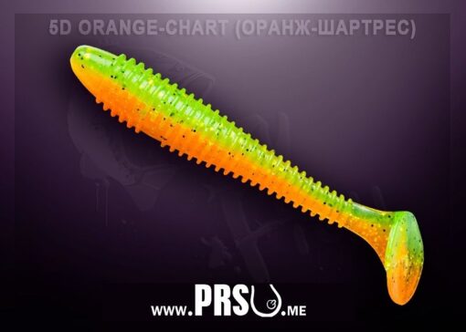 Crazy Fish VIBRO FAT 4" barva 05D oranžově zelená