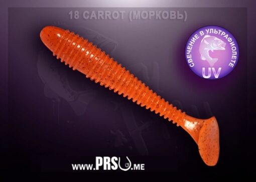 Crazy Fish VIBRO FAT 4" barva 18 mrkev