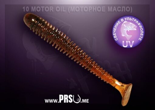 Crazy Fish VIBRO WORM 3" barva 10 motorový olej