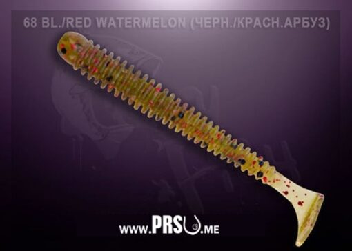 Crazy Fish VIBRO WORM 2" barva 68 červený vodní meloun