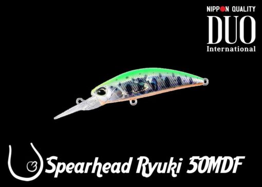 Wobler DUO Spearhead Ryuki 50MDF #ADA4140 Lime Yamame OB 3.4g 50mm