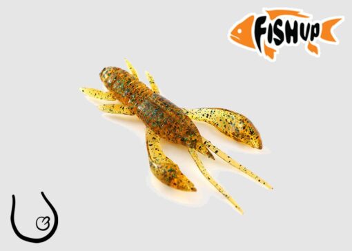 Dipovaná nástraha FishUp Real Craw barva caramel/green&black 036
