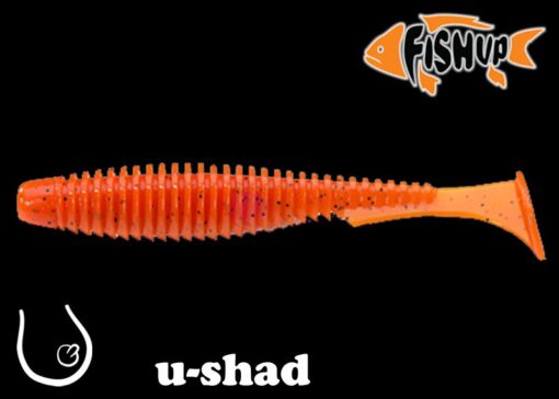 FishUp U-SHAD 4" #049 orange pumpkin/black
