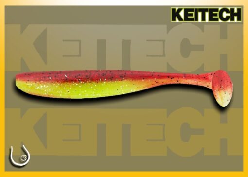 Keitech Easy Shiner 2" #CT25 Chartreuse Silver Red