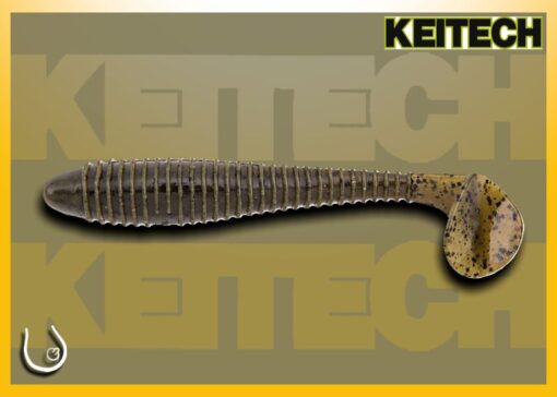 Keitech Swing Impact Fat 3.8" #101 Green Pumpkin Peper