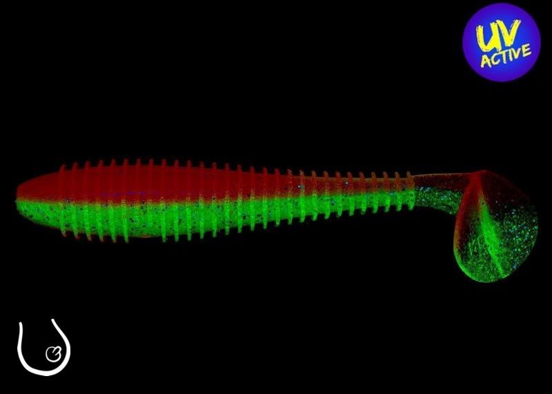 Keitech Swing Impact Fat 3.8" #441 Orange Shiner – Obrázok 2