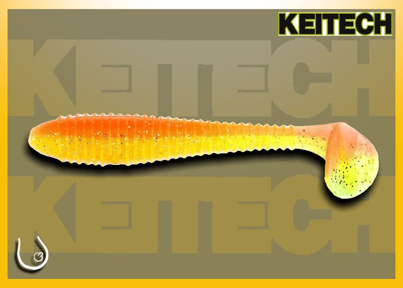 Keitech Swing Impact Fat 3.8" #441 Orange Shiner