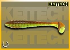 Keitech Swing Impact Fat 3.8" #CT14 Motoroil/Charteruse
