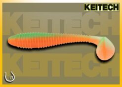 Keitech Swing Impact Fat 3.8" #CT27 UV Lime/Orange