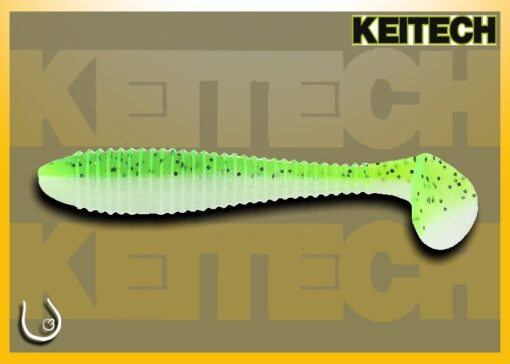 Keitech Swing Impact Fat 3.8" #CT30 Chartreuse Pepper Shad