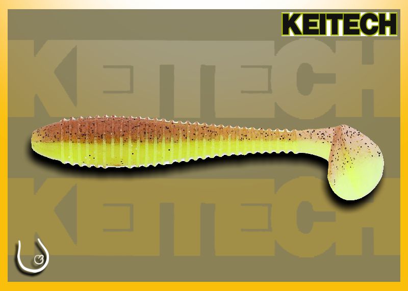 Keitech Swing Impact Fat 3.8" #CT33 Hot Brownie