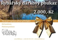 Rybářský dárkový poukaz 2000Kč k nákupu na www.PRSO.me