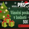 Vánoční dárkový poukaz 500Kč k nákupu na www.PRSO.me