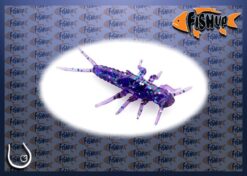 Dipovaná nástraha FishUp Stonefly barva dark violet/peacock&silver 060