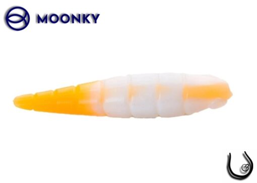 Moonky BAGY L 41mm DC02 White / Orange Fluo