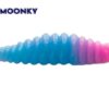 Dipovaná nástraha Moonky Worm DC01 Pink Bubblegum / Ultra Blue